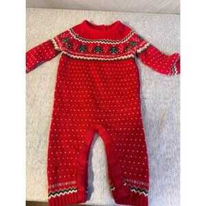 Tommy Bahama Sweater Knit Christmas Holiday Outfit Girls Size 6M 9M Vintage Vibe